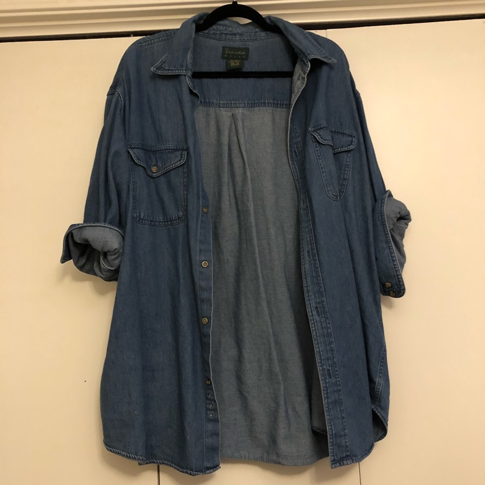 Scandia Woods Chambray button up